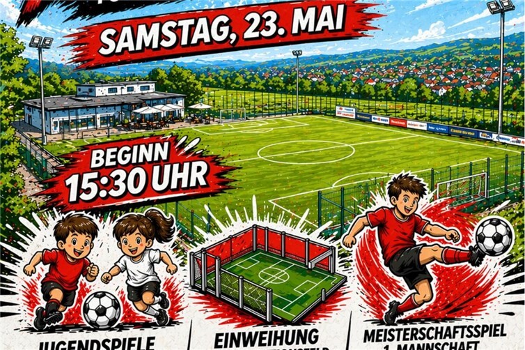 SV Kripp lädt zum Saisonabschluss und zur Einweihung des neuen Multifunktionsfeldes ein.