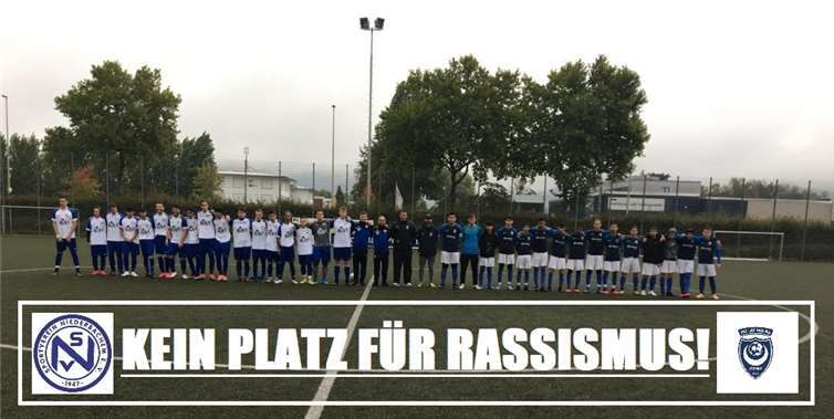 SV Niederbachem: Kein Platz für Rassismus.Quelle: SV Niederbachem