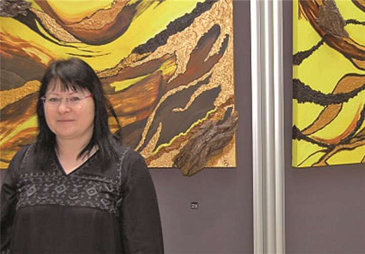 Sabina Görner lässt sich bei ihren Arbeiten von der Kraft und Ausstrahlung von Rhein und Mosel inspirieren. privat