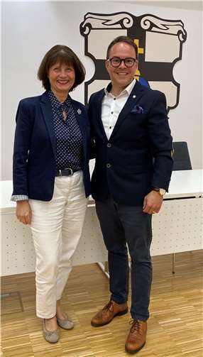 Sabrina Gutsche - im Bild mit Joachim Kühlwetter - ist neu ins Führungsteam der CDU-Fraktion gewählt worden.  Foto: CDU Meckenheim