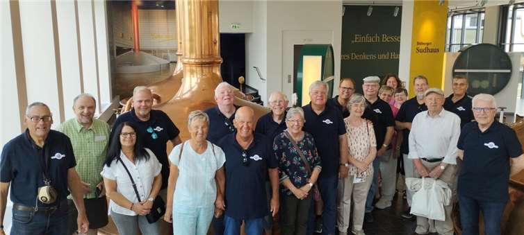 Sängergruppe erlebt Braukunst und Geselligkeit. Fotos: privat