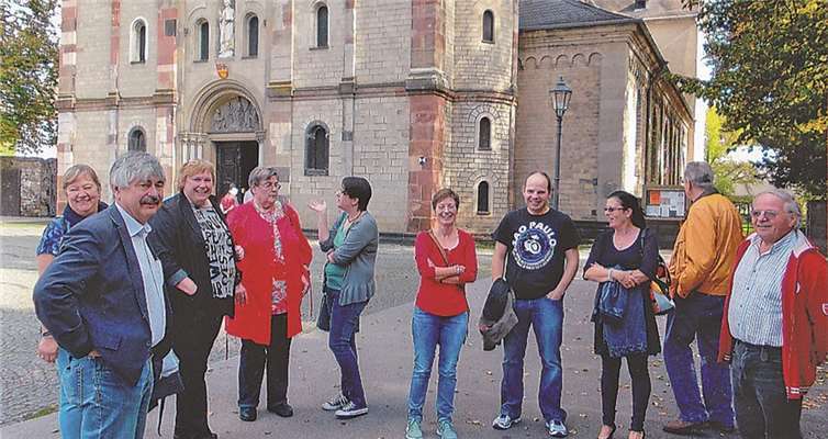 Sängerinnen und Sänger des Kirchenchores erkundeten Koblenz und seine Kirchen. privat