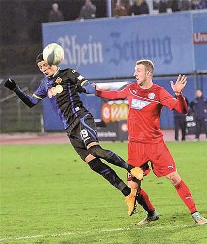 Samir Benamar gehörte zu den Aktivposten im Koblenzer Angriffsspiel beim 1:1 gegen Astoria Walldorf. TH