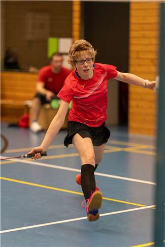 Sandra Schreiber mit überzeugender Leistung im Dameneinzel. Fotos: privat