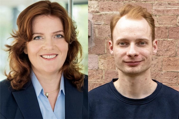 Sandra Weeser, Vorsitzende des FDP-Bezirksverbands Koblenz, und Jonathan Voss, Vorsitzender der FDP Mayen-Koblenz und der Jungen Liberalen Rheinland-Pfalz.