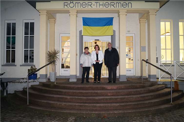 Sandra Weeser bei ihrem Besuch in den Römerthermen. Quelle: Büro von Sandra Weeser