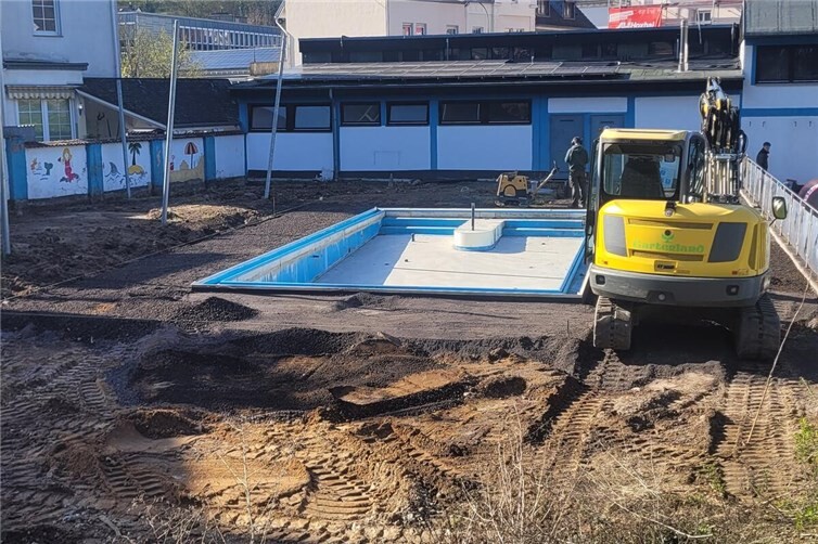 Sanierung im Kinderbecken des Linzer Freibads.  Foto: privat