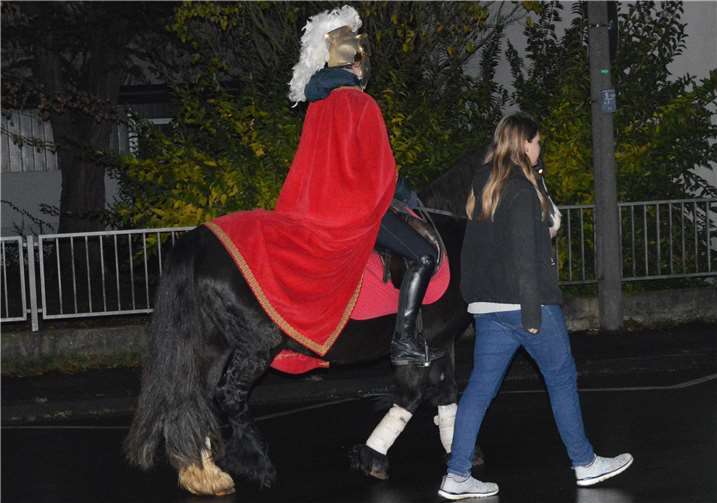 Sankt Martin begleitete die Kinder.
