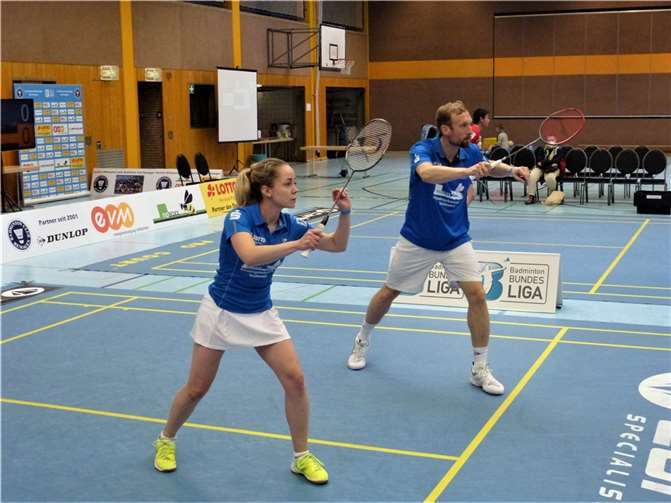 Sarah Kämpf und Oliver Schmidt blieben im Mixed in ihren beiden Spielen am Wochenende erfolgreich.