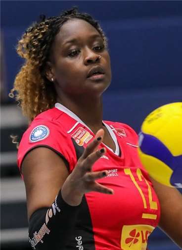 Sarah Kamarah wird auch in der 1.Liga das Trikot des VC Neuwied tragen.Foto: D.Gottwald