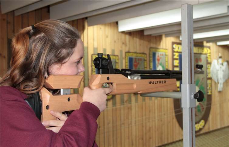 Sarah Majer (13) Kleinkaliber.