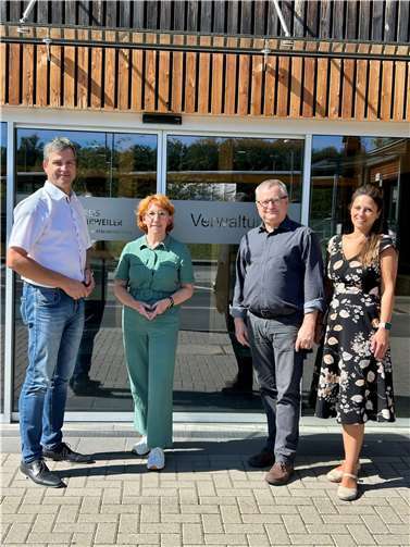 Sascha Hurtenbach (Werkleiter), Susanne Müller (MdL), Stephan Müllers und Dr. Patricia Zirkel.  Foto: privat