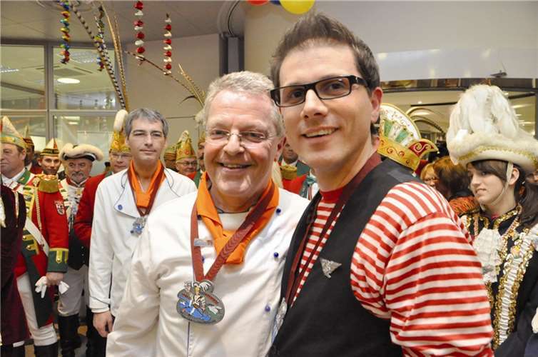 Sascha Monschauer, Elmar Schmitz und Björn Krämer wurden vom Prinzen ausgezeichnet.