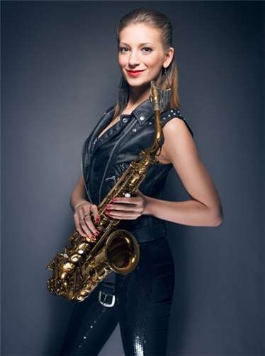 Saxofonistin Isabella Romme.