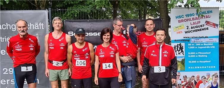 Schafberglauf in Neuhof - Gleichtig mit Werbung für den 12. Brohlbachtallauf am 12. August in Gamlen. Quellen: HSC Gamlen