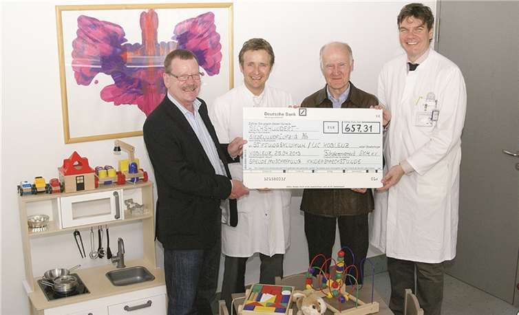 Schatzmeister Alfred W. Hardt, Dr. Erol Gercek, Vorsitzender Prof. Reinhard Hülse und Dr. Philipp Drees (v.l.).Privat