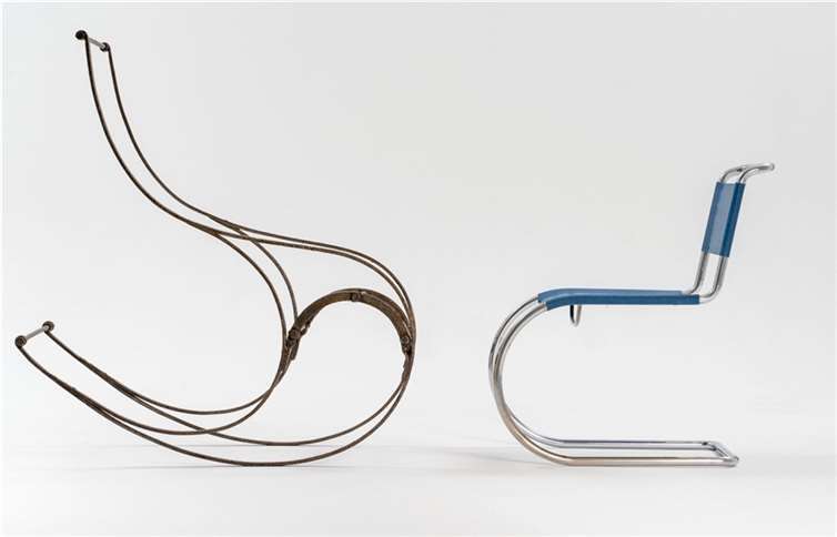 Schaukelstuhl Cooper und MR 10 Mies van der Rohe1.  Foto: Arndt Sauerbrunn