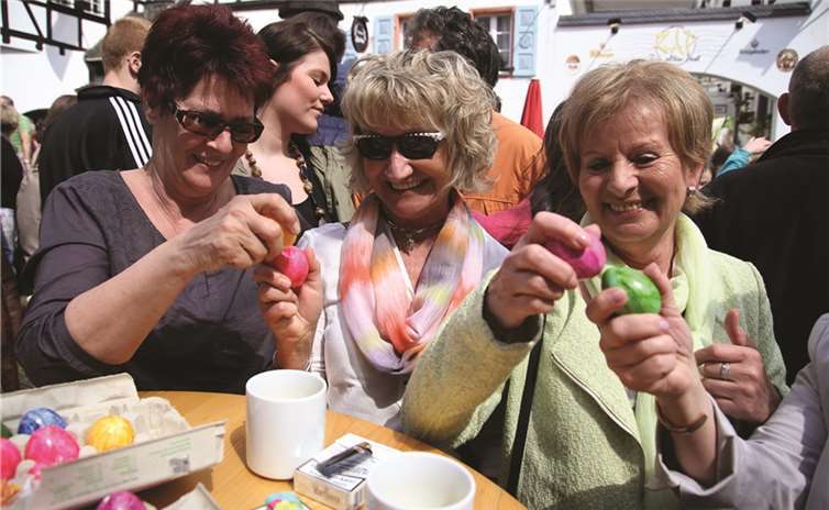 „Schbetz“ oder „Oarsch“, das war die Frage beim Eierkibben.