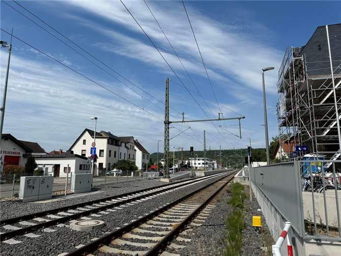 Schienen der Ahrtalbahn in Bad Bodendorf. Foto: ROB
