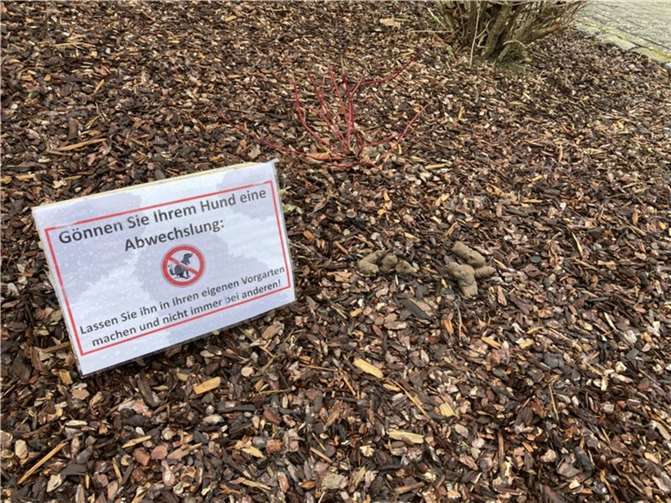 Schilder wie diese sollen die Hundebesitzer zu korrektem Verhalten ermanhnen.  Foto:privat