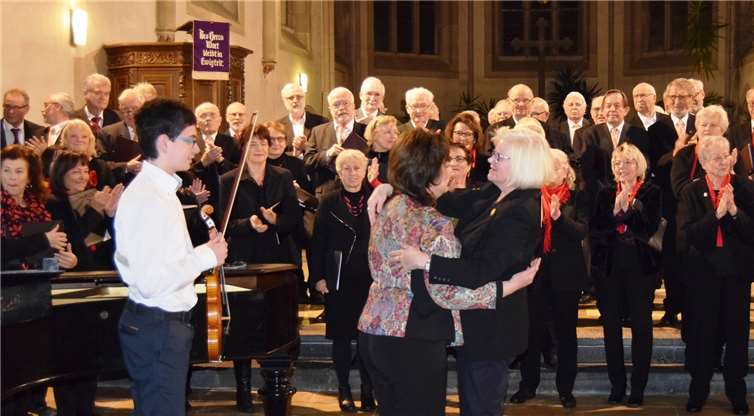 Schlussapplaus in der Christuskirche für ein gelungenes Weihnachtskonzert.Foto: privat