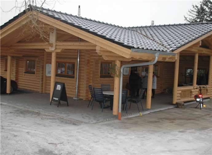 Schmuckstück auf dem Mühlenberg: Die neue Cäcilia-Hütte im finnischen Blockhausstil. Foto: BL