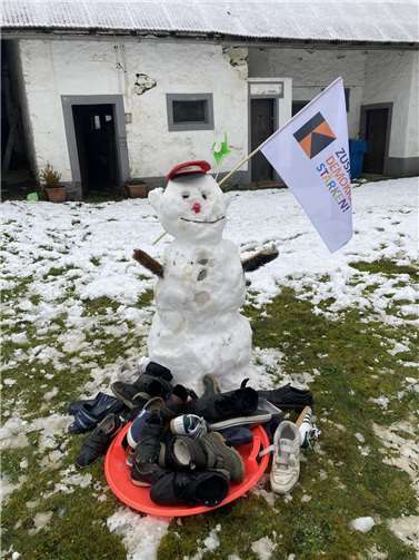 Schneemann-Sammelstelle aus der Schneeeifel.  Foto: Werner Hammes