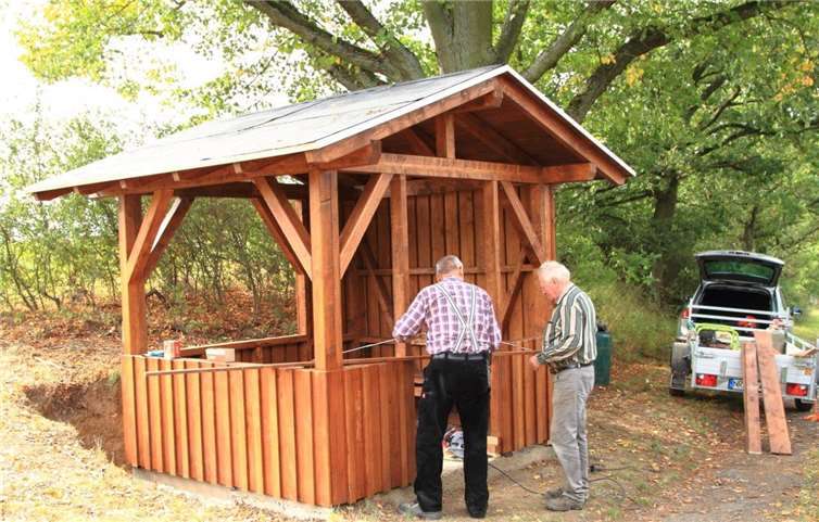 Schneider und Oppitz erledigten die Restarbeiten. Foto: privat