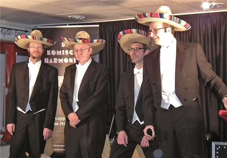 Schnell sollte man sich die Plätze sichern für das Eröffnungs-Highlight der röhrig-Benefiz „Kultur- + Genuss-Woche“ mit der A Cappella-Night mit „Die komischen Harmoniker“.privat