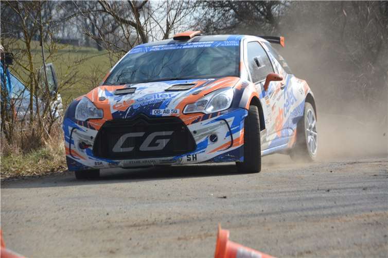 Schnell unterwegs: Daniel Földesch und Alexander Benning im Citroen DS3