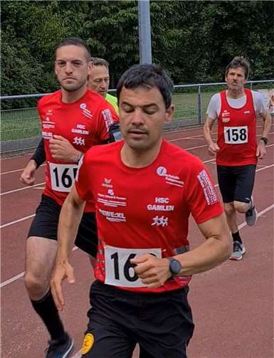 Schnelle 5000 m beim Bahnabend in Mayen – Markus Schmitt und Heiko Herrmann.
