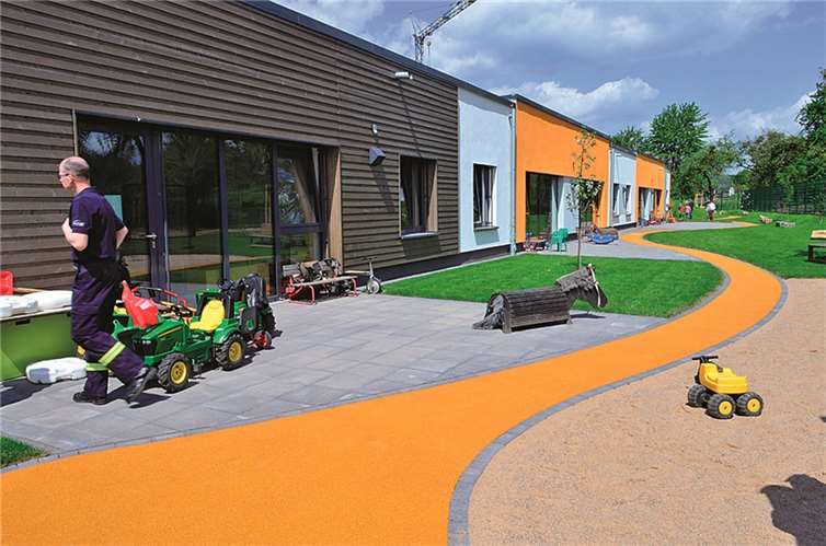 Schön und modern gestaltet ist auch der Außenbereich des neuen Weitersburger Kindergartens.