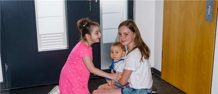 Schöne Momente sind die, wenn die drei Geschwister harmonisch zusammen spielen. 