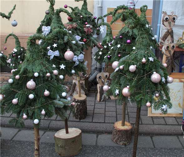 Schöne Weihnachtsdekoration gab es zu bewundern.