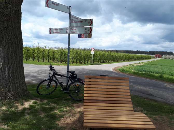 Schöner Rastplatz bei Arzdorf. Foto: ADFC Wachtberg