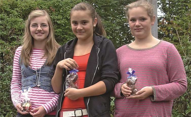 Schokoladentiere bekamen die fleißigen Helferinnen als Dank vom Tierschutzverein.privat