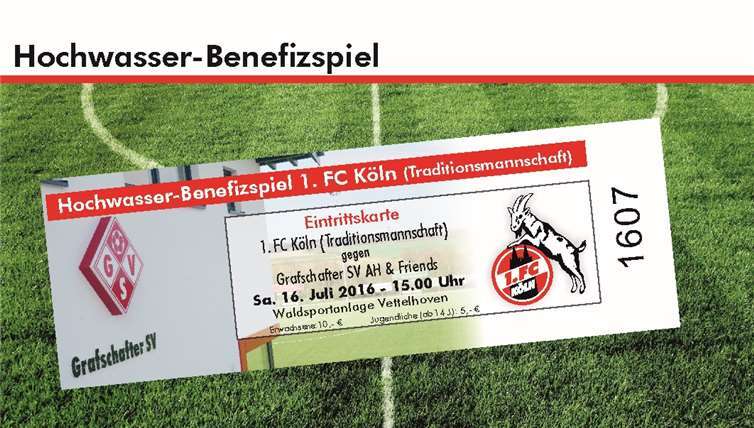 Schon ab der ersten verkauften Eintrittskarte fließen Spenden an die Starkregenopfer. privat