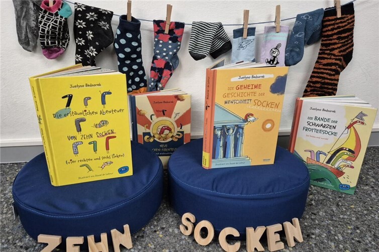 Schon bald Schon bald wird bei der Stadtbücherei in die bunte Welt der Socken eingetaucht.Foto: Svenja Weinand/ Stadt Mayen