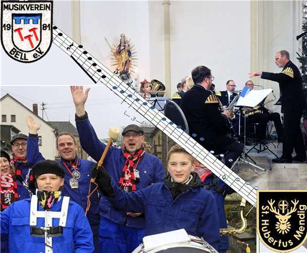 Schon bald werden die Musikerinnen und Musiker aus Bell und Mendig gemeinsam „ins Horn stoßen“.Foto: privat