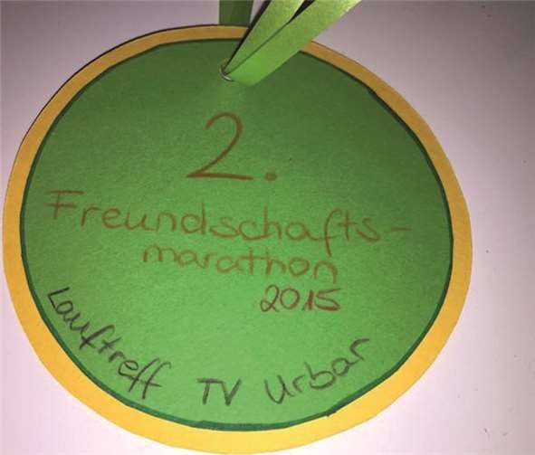 Schon in der 2. Auflage ein begehrtes Sammlerobjekt: die Medaille des Freundschaftsmarathons.