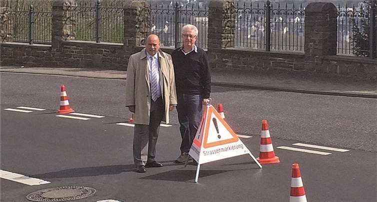 Schon seit längerer Zeit hatten die Stadtratsmitglieder Manfred Bastian und Leo Biewer auf die Gefährlichkeit der Simmerner Straße hingewiesen. privat