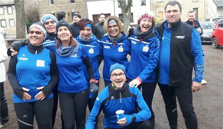 Schon vor dem Start gab es nur glückliche Aktive.Fotos: privat