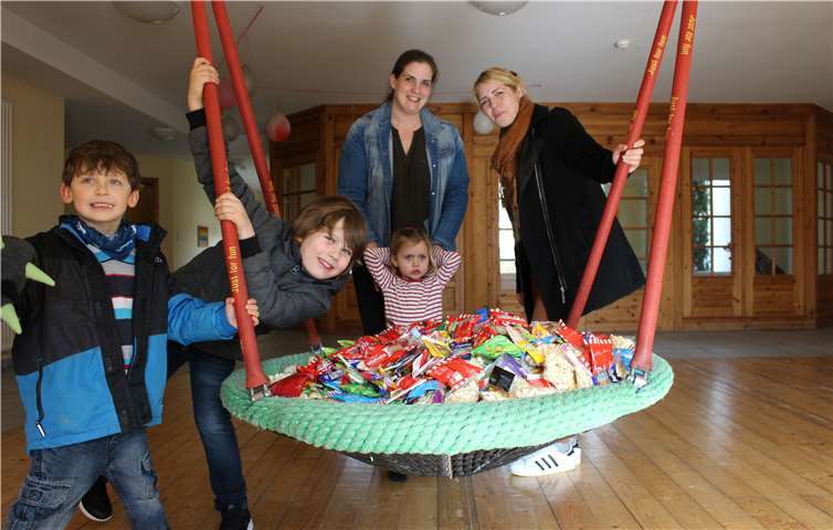 Schon zum zweiten Mal spendeten die Kinder an das Kinderheim "An der alten Eiche". Privat