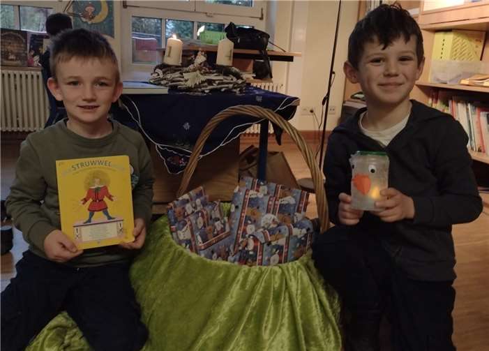 Schüler der Klasse 1a der KGS Wormersdorf. Fotos: privat