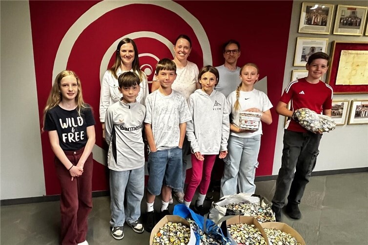 Schülerinnen und Schüler der 5. Klassen haben fleißig gesammelt