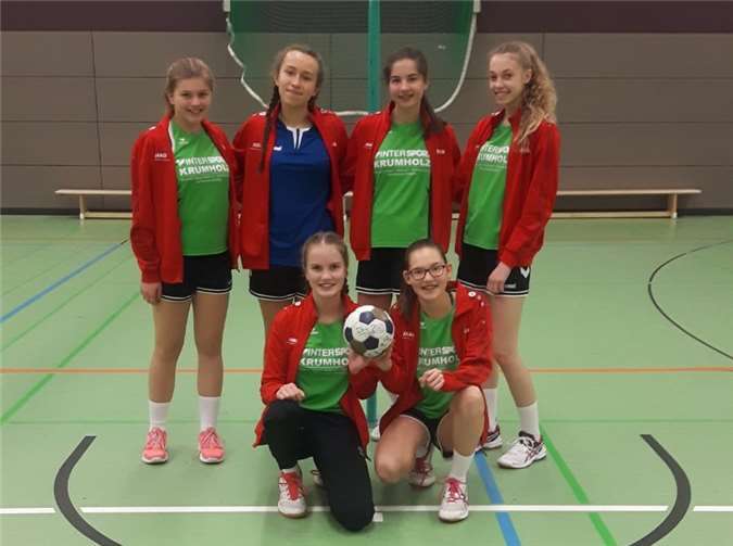 Schülerinnenmannschaft Urbar 1: Anna, Annika, Chantal, Jana, Kiara und Veronika.