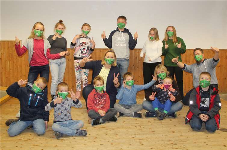 Schützenjugend mit klarer Haltung in der Pandemie.Foto: Christian Klein