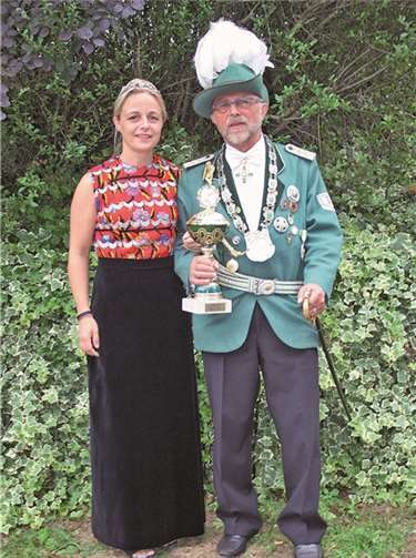 Schützenkönig Leopold Gottschlich mit Königin Christiane. privat