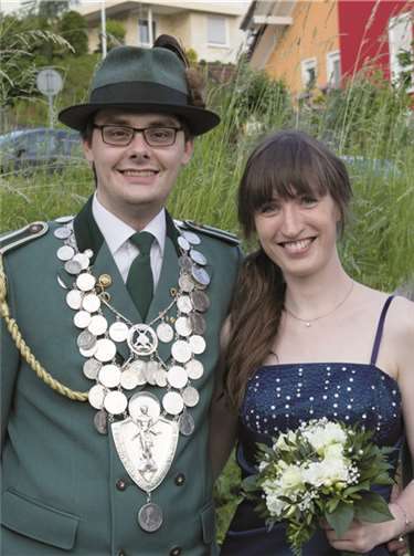Schützenkönig Sebastian Stümper mit seiner Königin Meike Gerhardt. privat