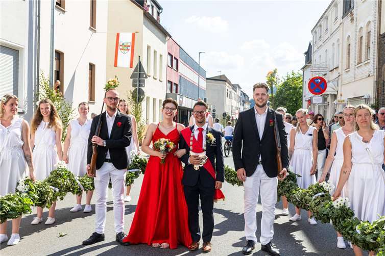 Schützenkönigspaar Gina König und Tobias Kramer. 
